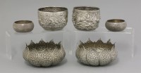 Lot 135 - A near pair of Malay silver Bowls