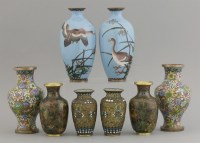 Lot 316 - A variety of cloisonné Vases