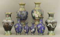 Lot 317 - Cloisonné Vases