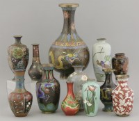 Lot 318 - Cloisonné Vases