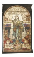 Lot 129 - Frank O Salisbury (1874-1962) FULL SIZE DESIGN FOR A STAINED GLASS WINDOW IN THE WESLEY CHAPEL
