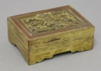 Lot 464 - A gilt bronze box and cover