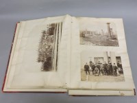 Lot 254 - A Victorian album of sepia photographs