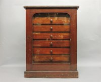 Lot 426 - A Victorian stained eight drawer collector's cabinet