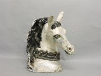 Lot 429 - A composition horse's head