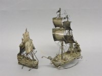 Lot 173 - A Dutch silver galleon