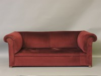 Lot 583 - A Victorian Chesterfield settee