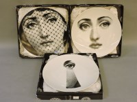 Lot 306 - Three Pietro Fornasetti 'Tema e Variazioni' plates