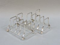 Lot 175 - A pair of four division toast racks