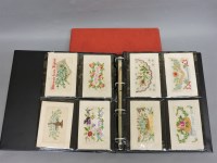 Lot 199 - A collection of approximately eighty-six silk cards