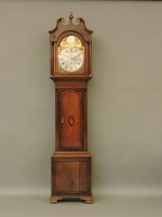 Lot 571 - A 19th century longcase clock