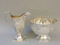 Lot 180 - A Victorian silver cream jug