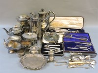 Lot 340 - A quantity of 19th century and later silver plate