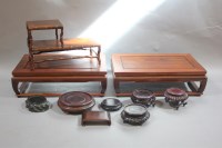 Lot 314 - A pair of Chinese hardwood rectangular stands