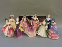 Lot 408 - Eight Royal Doulton figurines