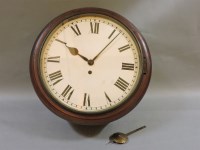 Lot 512A - A mahogany wall clock