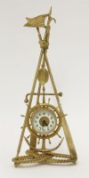 Lot 228 - A gilt metal nautical themed clock