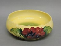 Lot 222 - A Moorcroft 'Hibiscus' pattern bowl