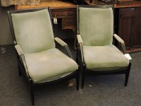 Lot 728 - A pair of Cintique 'Easy Chair Model' armchairs