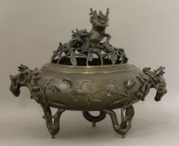 Lot 164 - A good bronze Incense Burner