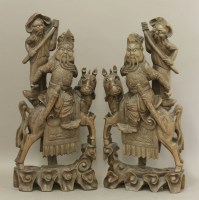 Lot 230 - A pair of wood Figures