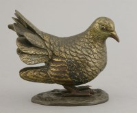 Lot 341 - A patinated bronze Fan-tailed Pigeon