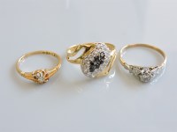 Lot 13 - Two diamond rings