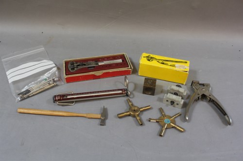 Lot 93 - A box of watch repairer's tools