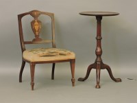 Lot 612 - An inlaid Edwardian nursing chair