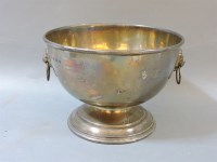 Lot 179 - A silver rose bowl