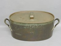 Lot 359 - A large copper preserve pan or kettle