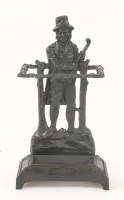 Lot 518 - An iron 'Ireland' stick stand