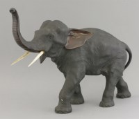 Lot 337 - A bronze Elephant