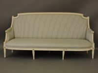 Lot 542 - A French painted frame sofa
