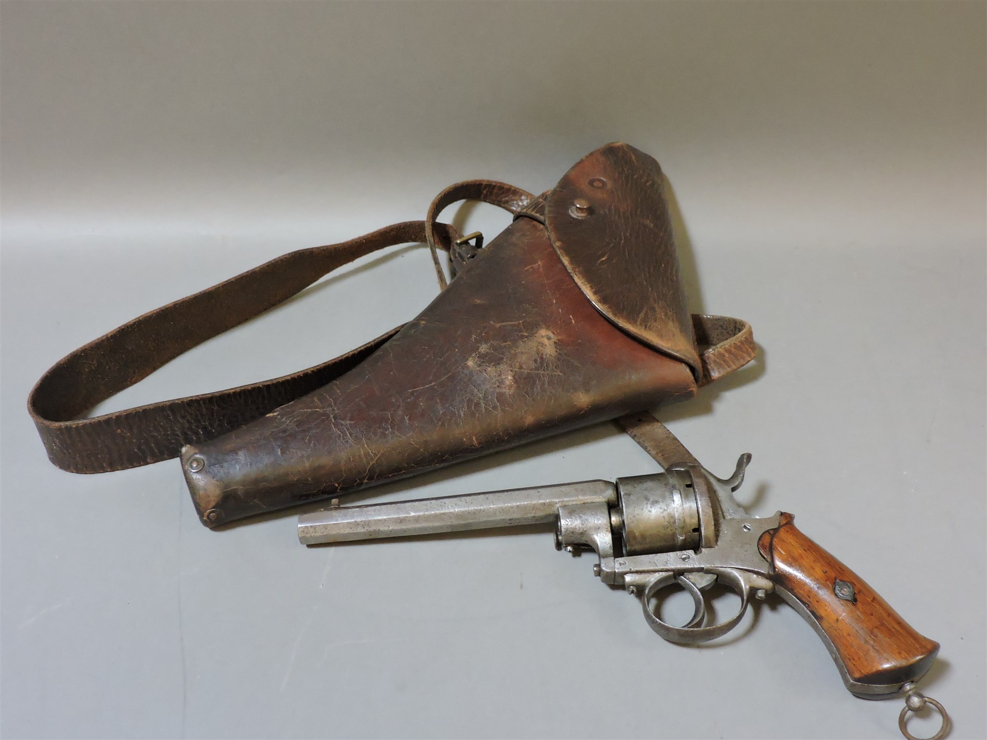 Lot 1214 A French Lefaucheux 1858 Model Pistol lot-1214-a-french-lefaucheux-1858-model-pistol