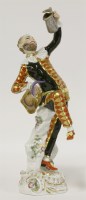 Lot 3 - A Meissen drunken Harlequin