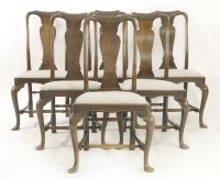 Lot 427 - A set of six beech dining chairs