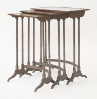 Lot 459 - A Regency mahogany nest of three tables