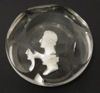 Lot 31 - A faceted glass Paperweight