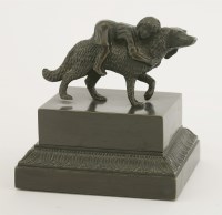 Lot 95 - A Regency period bronze inkstand