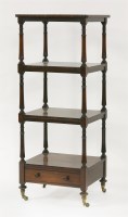 Lot 362 - A Victorian rosewood whatnot