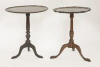 Lot 410 - A George III mahogany tripod table