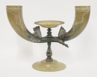 Lot 87 - An unusual Indian horn centrepiece