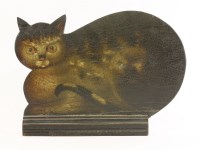 Lot 137 - An unusual cat mantelpiece dummy board