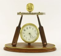 Lot 312 - Cricket interest: a novelty mantel clock