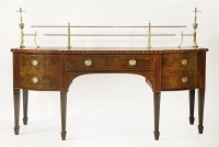 Lot 415 - A George III mahogany and satinwood crossbanded sideboard