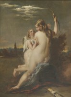 Lot 282 - William Edward Frost (1810-1877)
VENUS DISARMING CUPID
Signed and dated 1845 l.r.