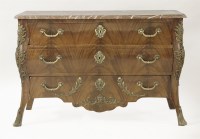 Lot 421 - A mahogany commode