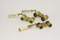 Lot 101 - Three pairs of opera glasses