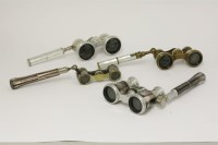 Lot 102 - Four pairs of opera glasses